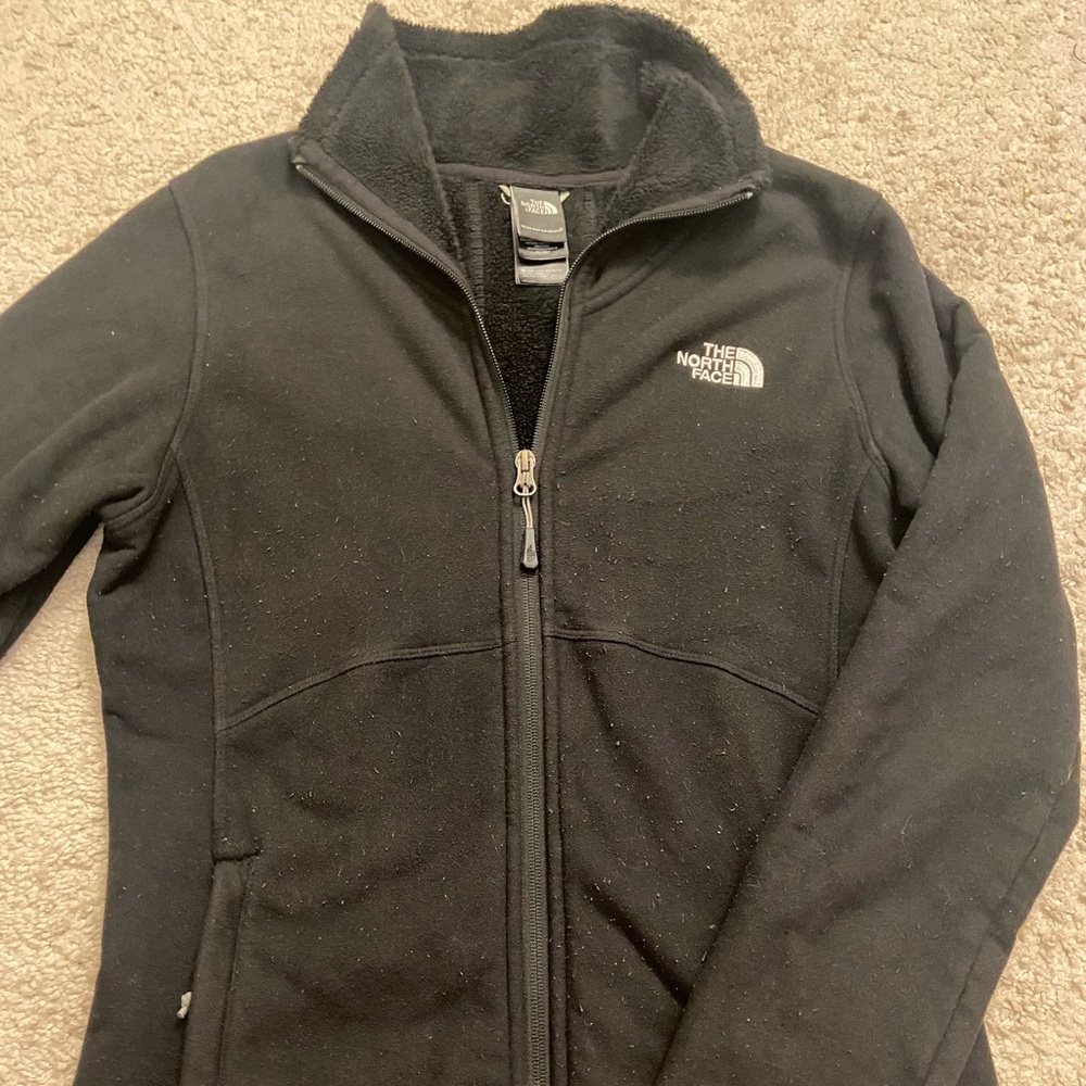 Womens black The North Face Jacket with Fur Inside
